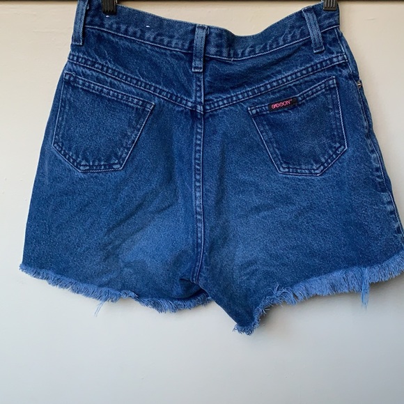 VTG Sasson Jeans Cutoffs Shorts High Waist Rise - Picture 3 of 13